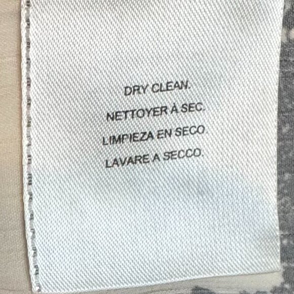 Guess MSRP $72 Blouse Sleeveless Lace Distressed Black Top Beige Button Down SM - Picture 6 of 8